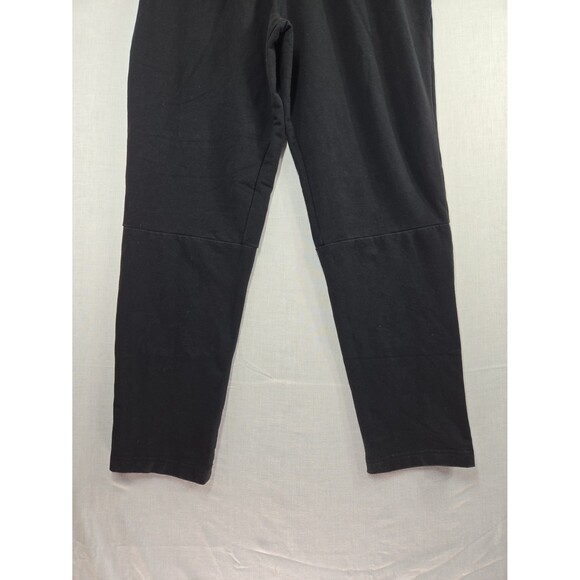 Reebok Black Jogger Sweatpants Zipper Pockets Men Medium Cotton Blend Drawstring - Picture 6 of 8